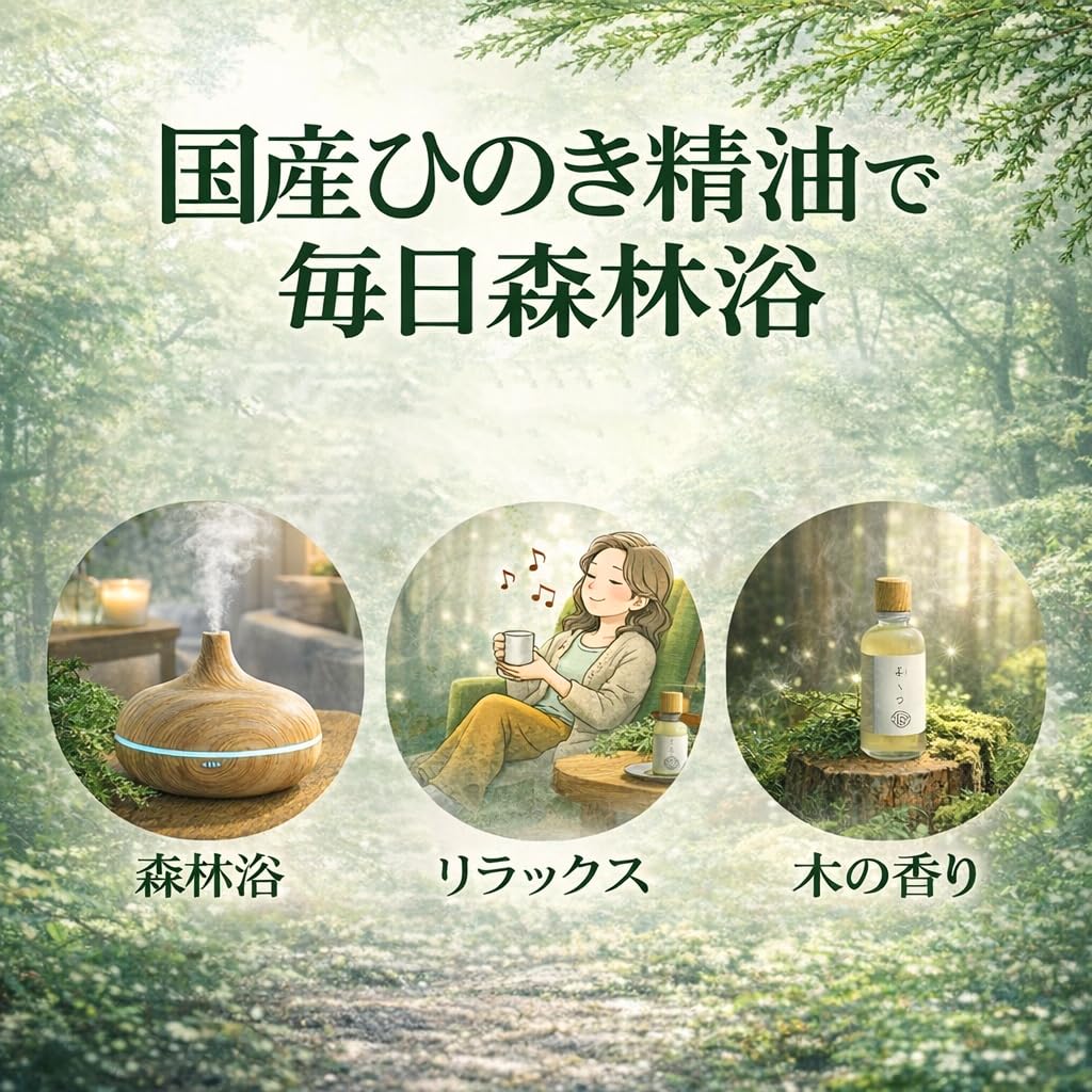 Amazon.co.jp: 檜専門店の青森ヒバ精油 環境省認可 害虫対策 香り研究